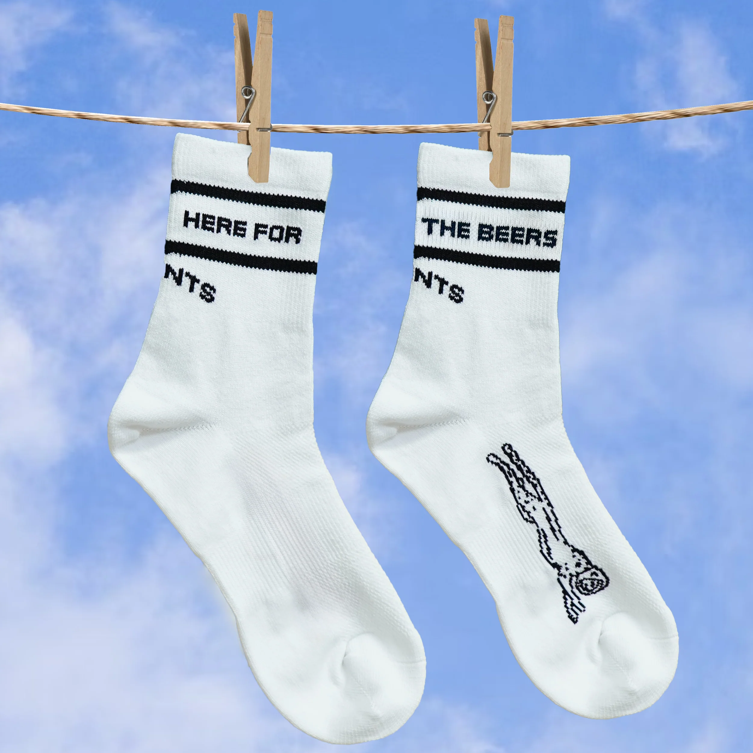 Core Zero Socks - Here for the Beers Run Club - Image 3