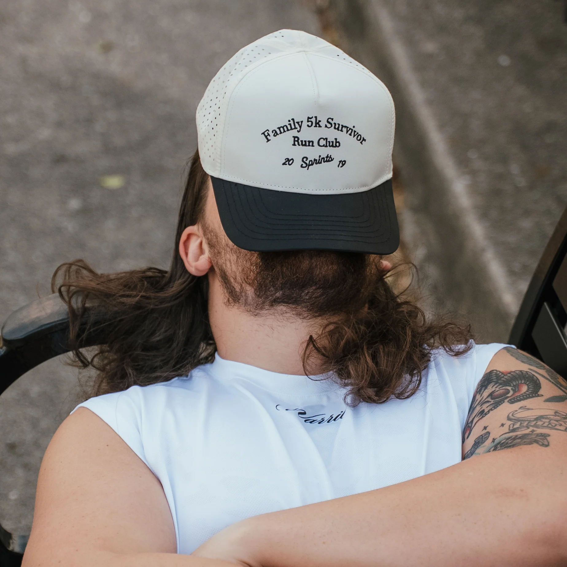 Family 5K Survivor Run Club Structured VP Hat (Unisex) - Image 4