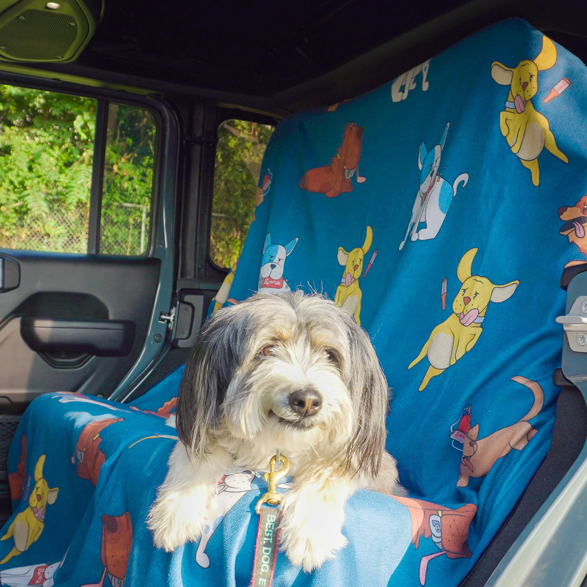 Hair of the Dog Blue Party Size Towel - Image 5