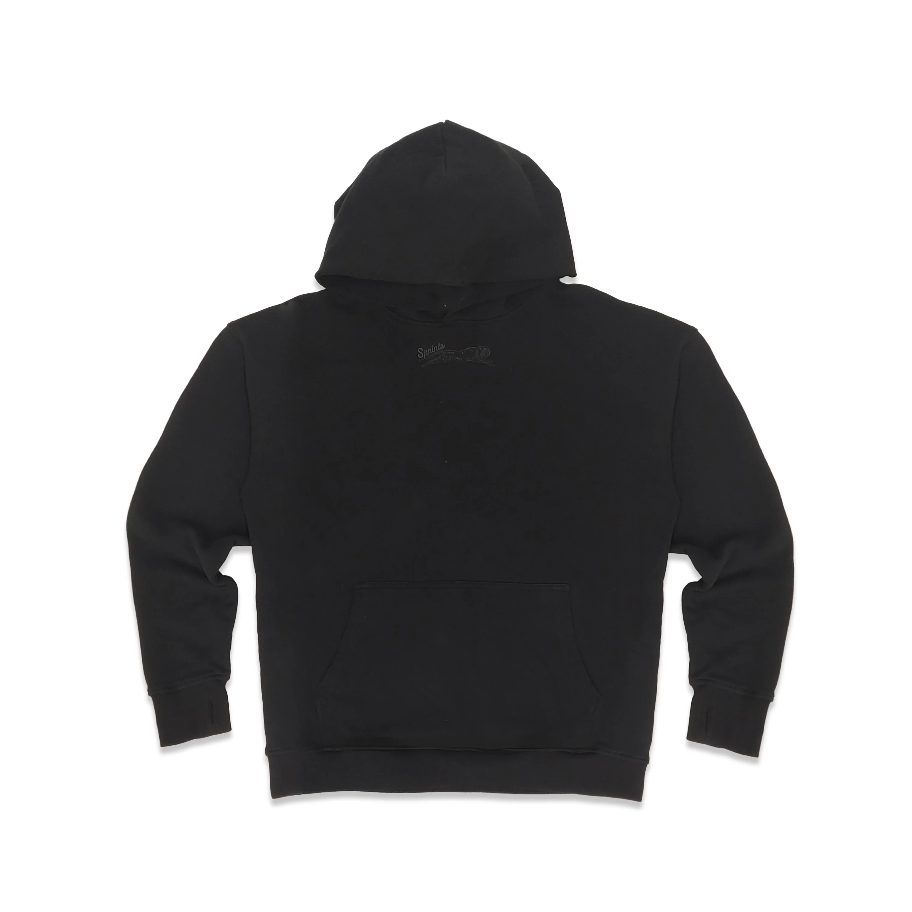 Run Club Oversized Hoodie - Here for the Beers (Unisex) - Black - Image 8