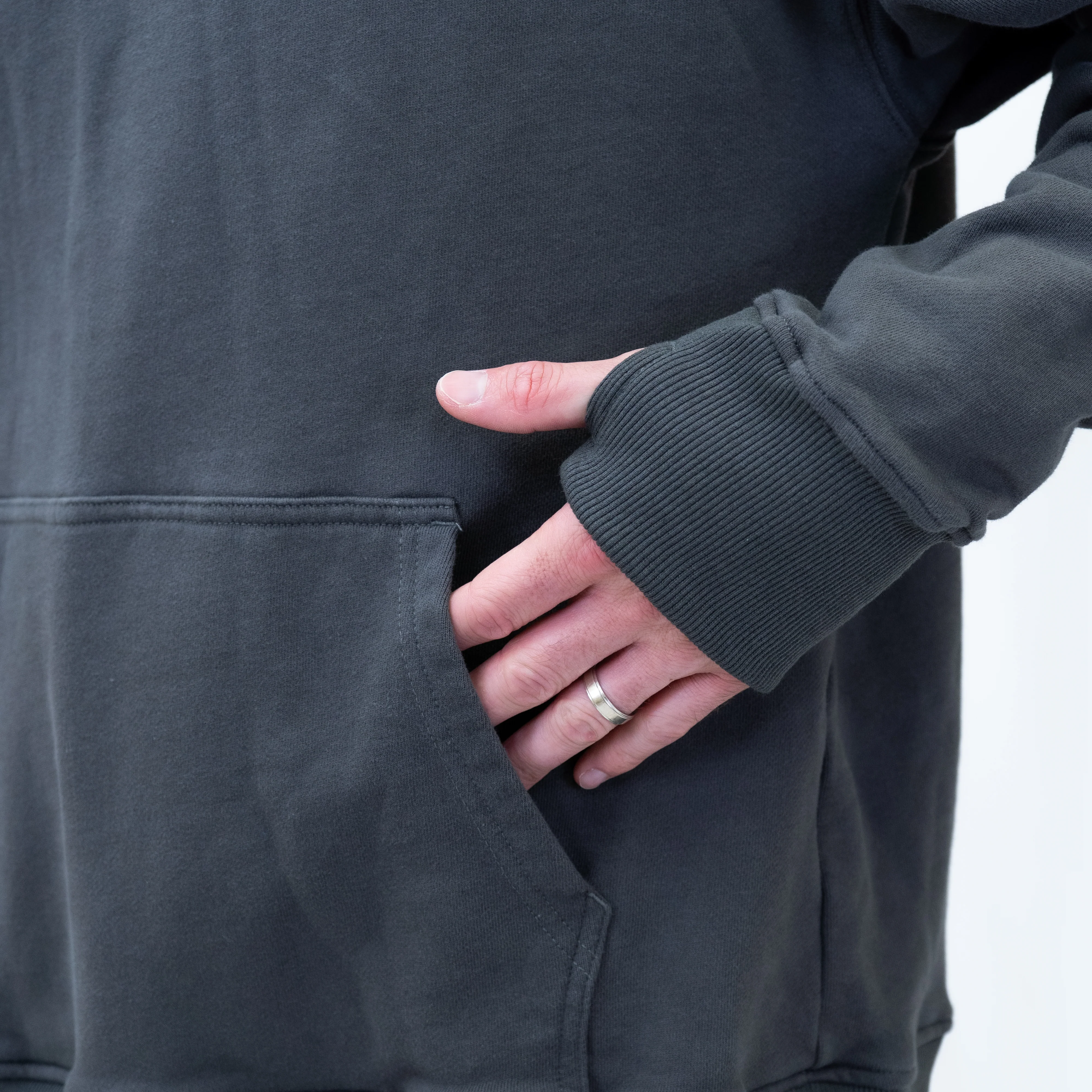 Run Club Oversized Hoodie - Hot Dads (Unisex) - Gray - Image 6