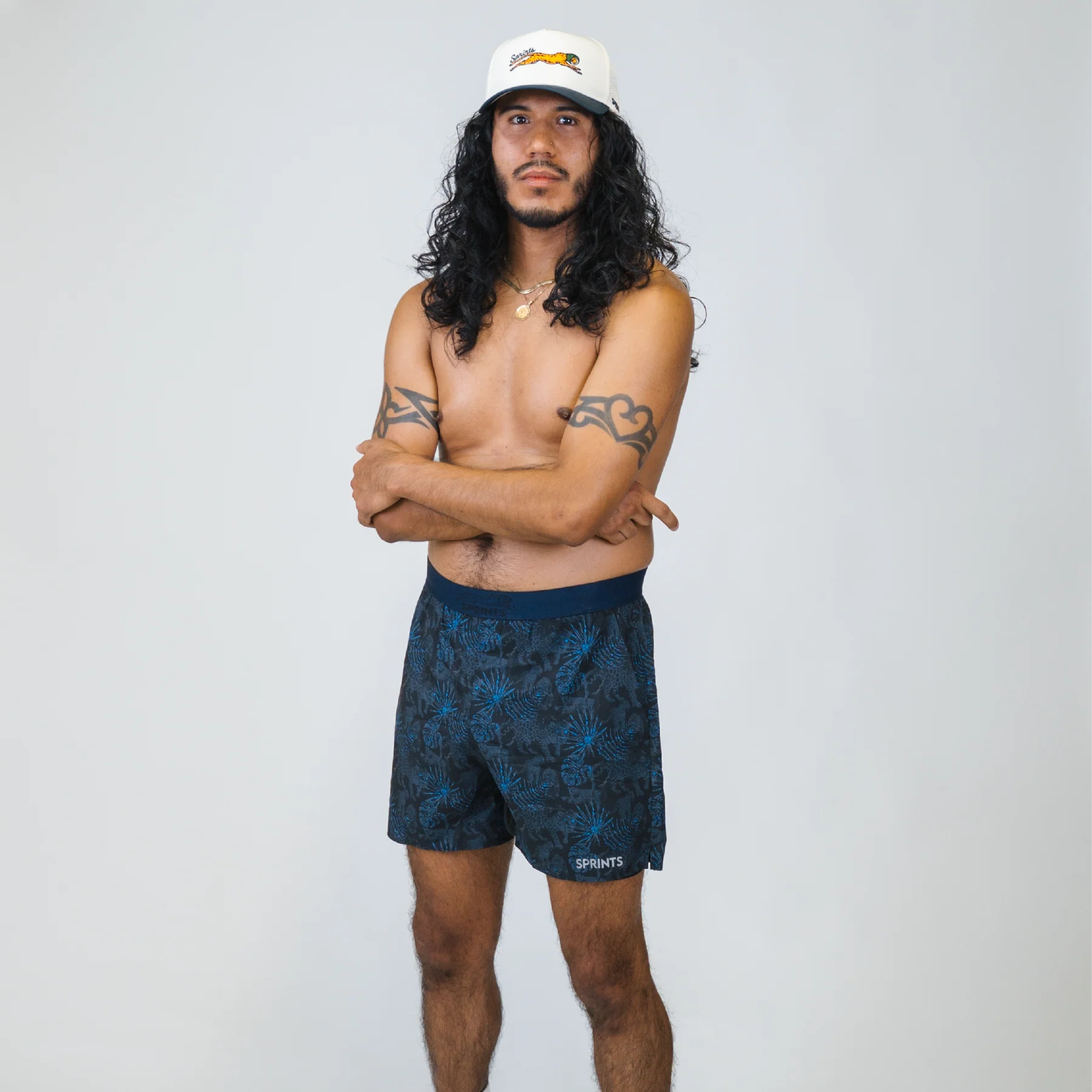 Mens Avigate 5" Fusion Short - Acid Jags Blue - Image 3