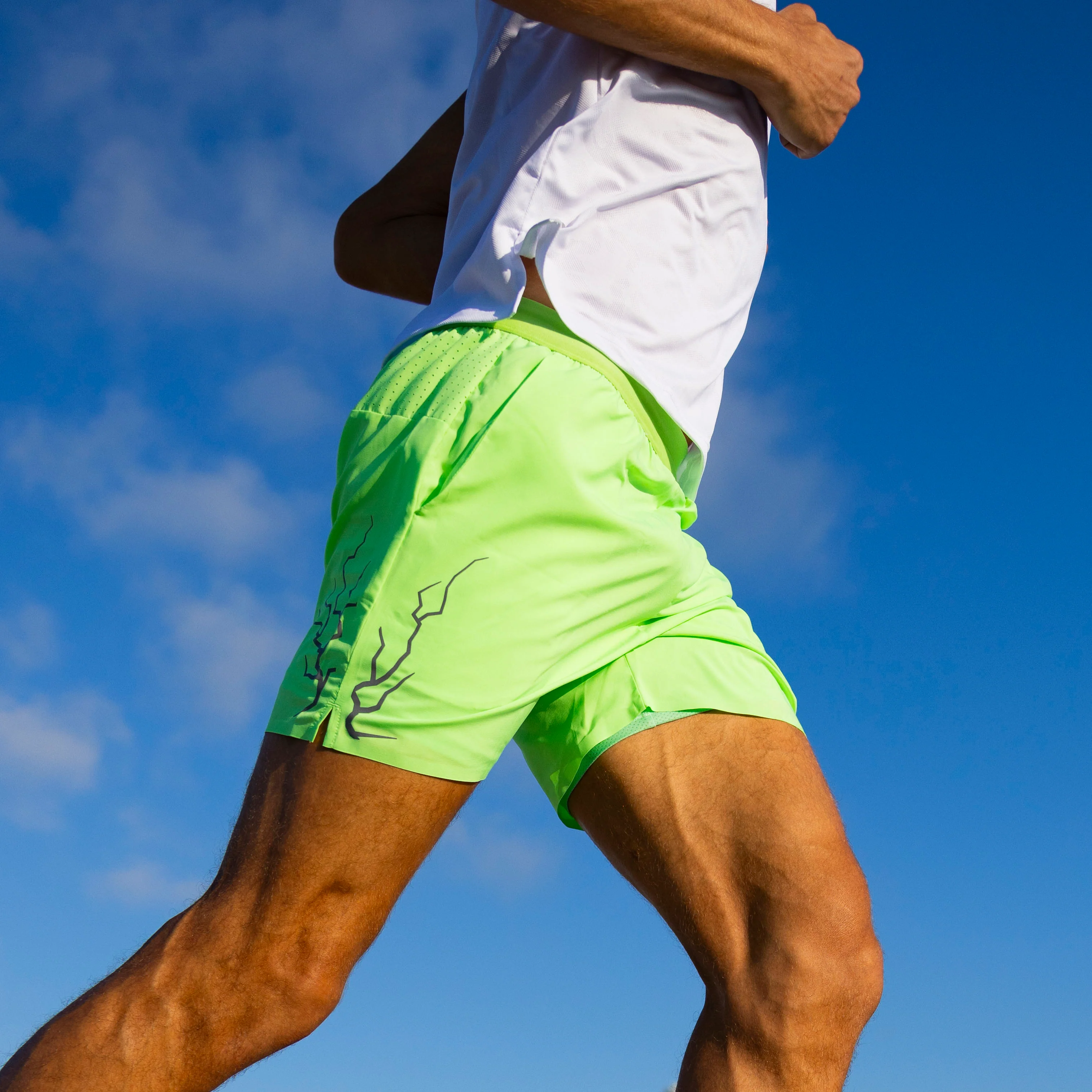 Mens Avigate 5" Fusion Short - Neon Green Dystopian - Image 6