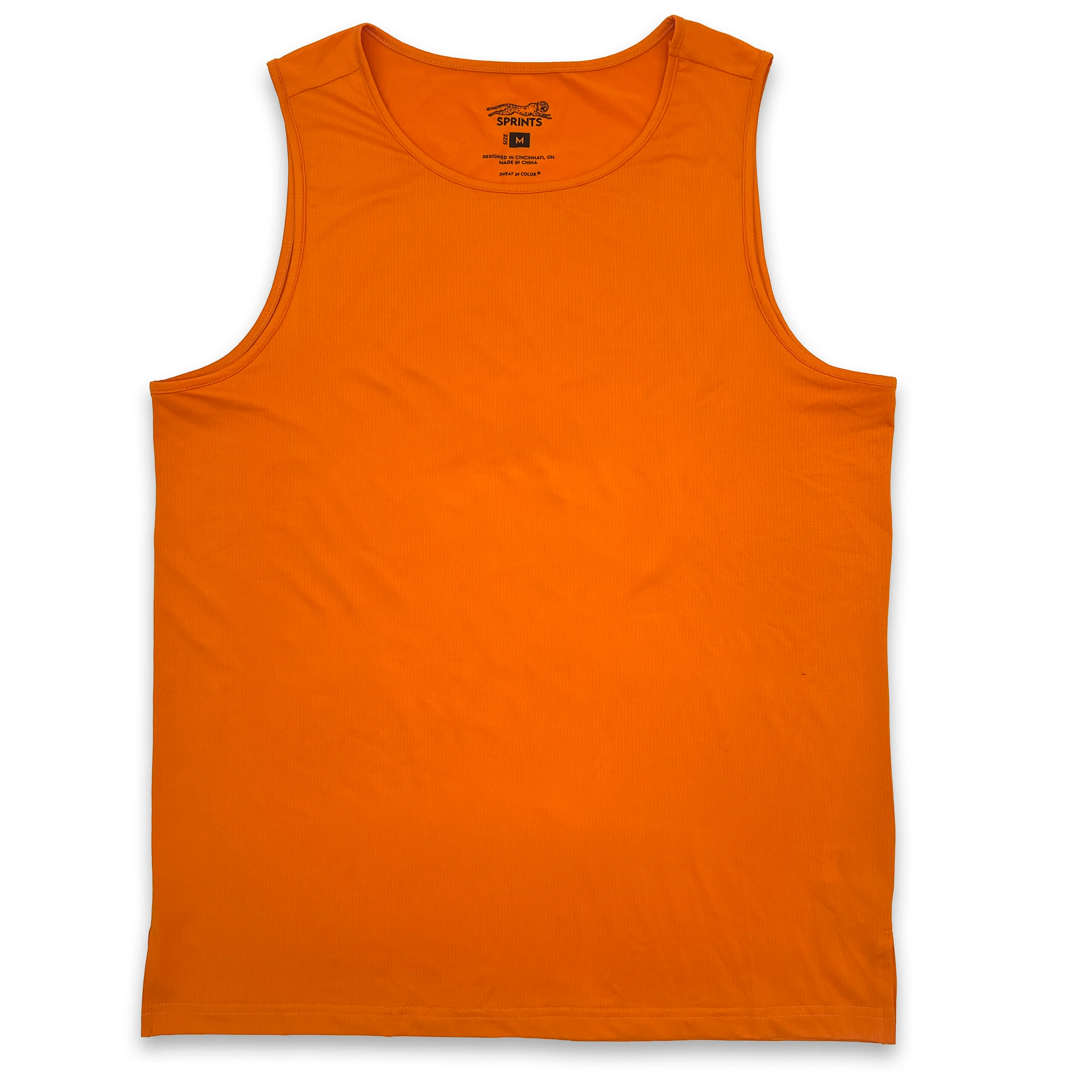 Mens Core Zero Running Tank - Vault Jag Orange - Image 4