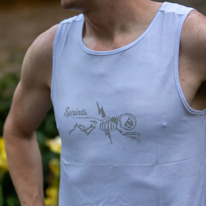 Mens Running Tank - Shock Beast Miles Flash Reflective - Image 3