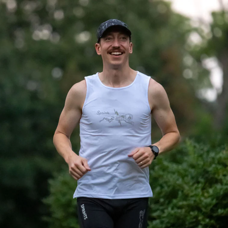 Mens Running Tank - Shock Beast Miles Flash Reflective - Image 4