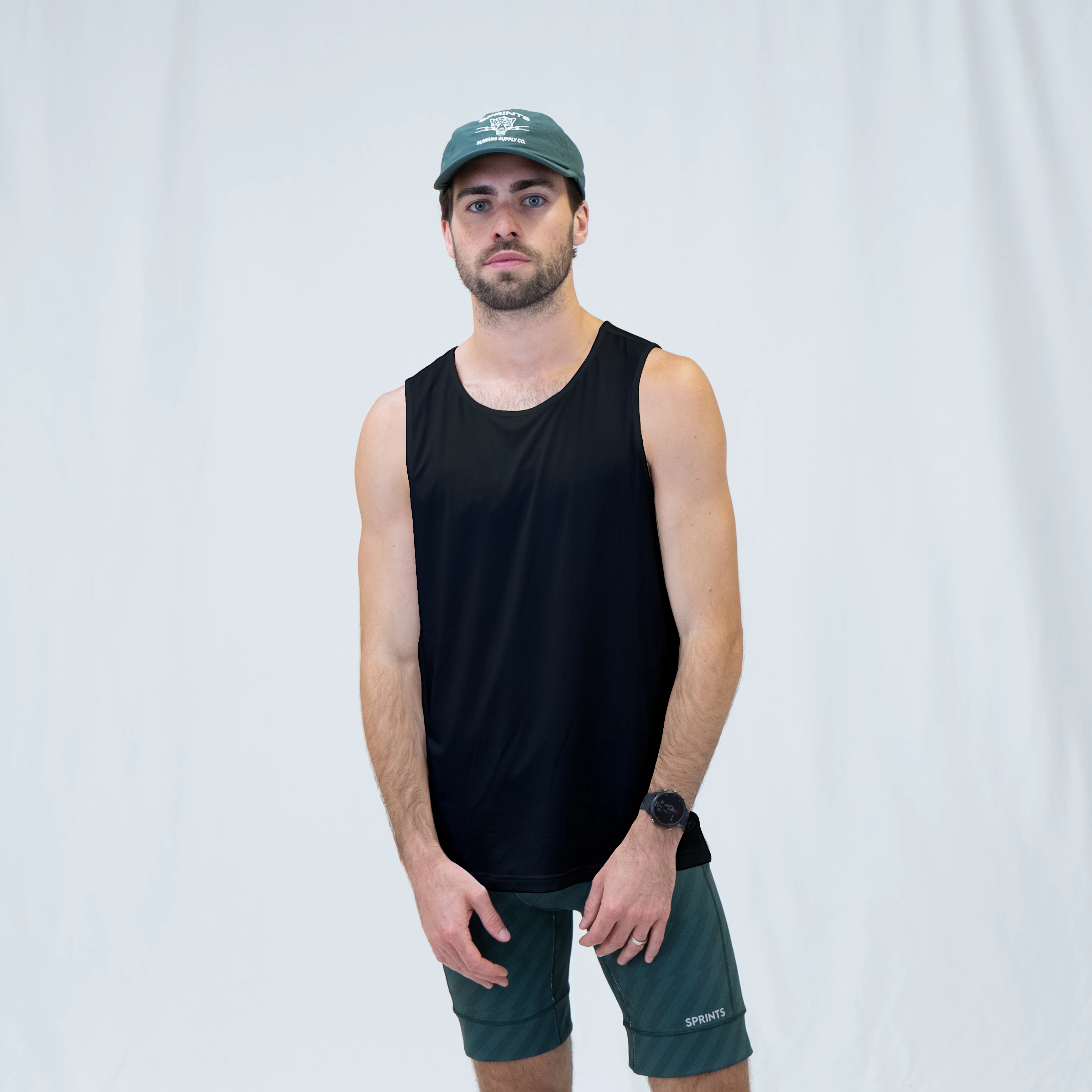 Mens Core Zero Running Tank - Stealth Black - Image 3