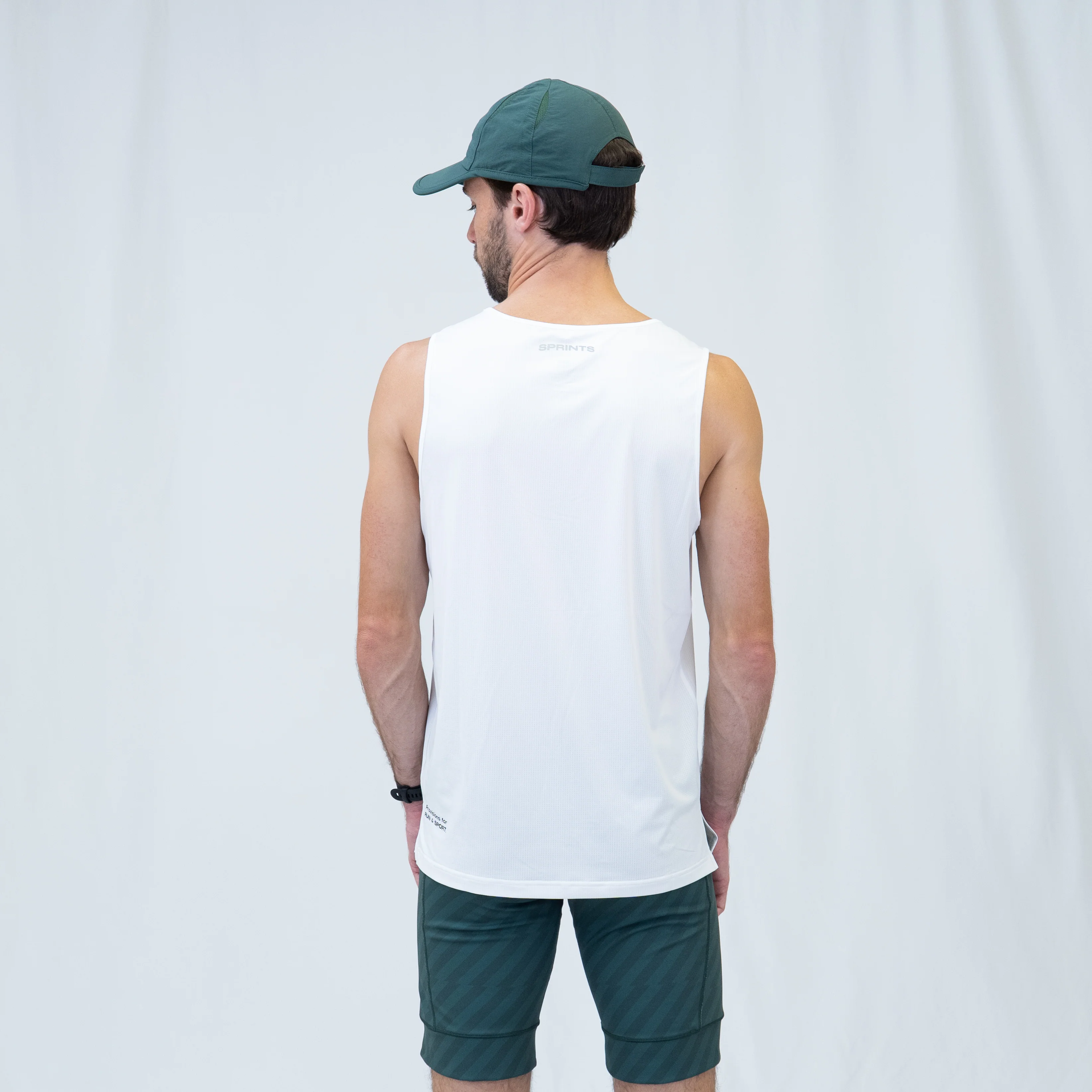 Mens Core Zero Running Tank - Stealth White - Image 3