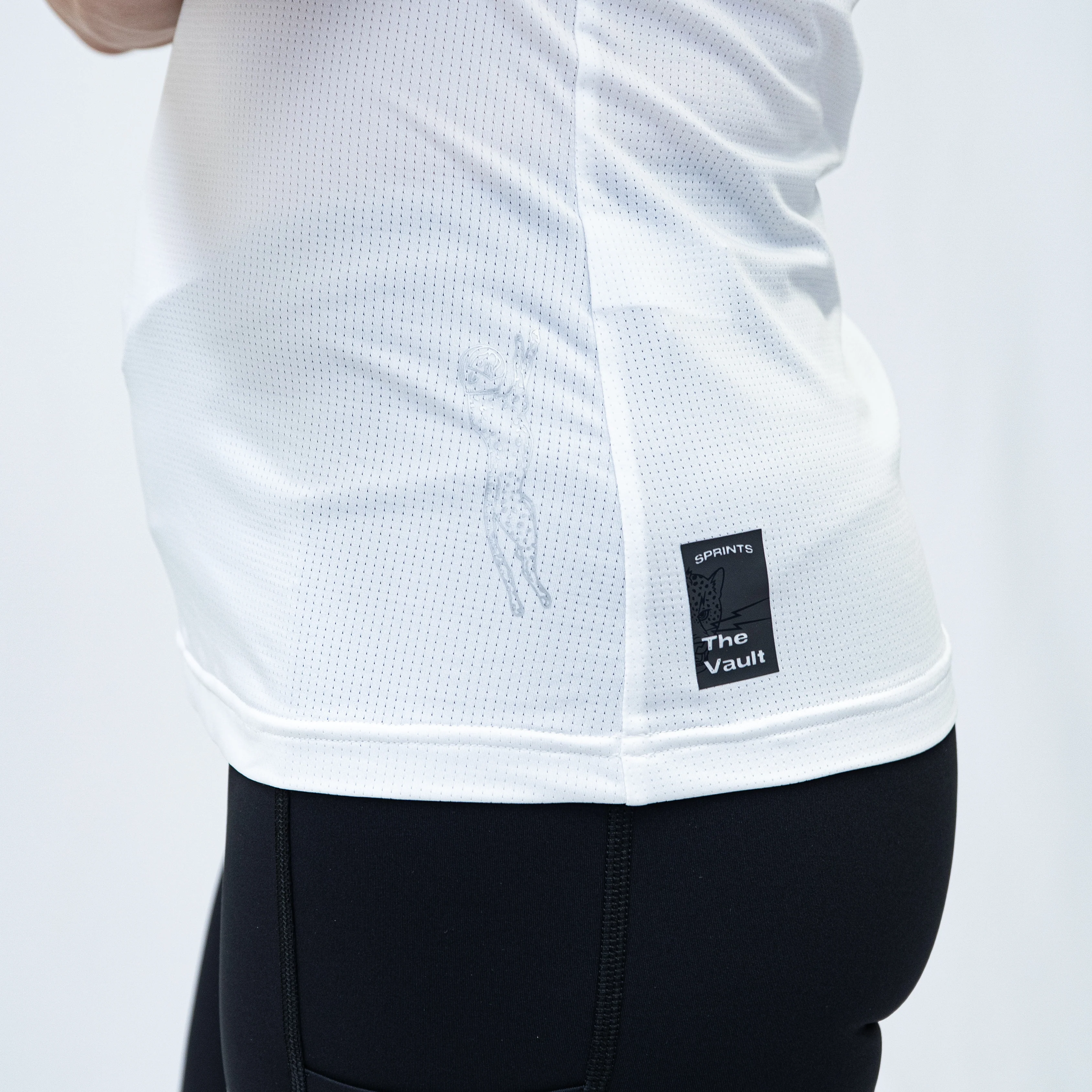 Womens Core Zero Running Tank - Stealth White - Image 5