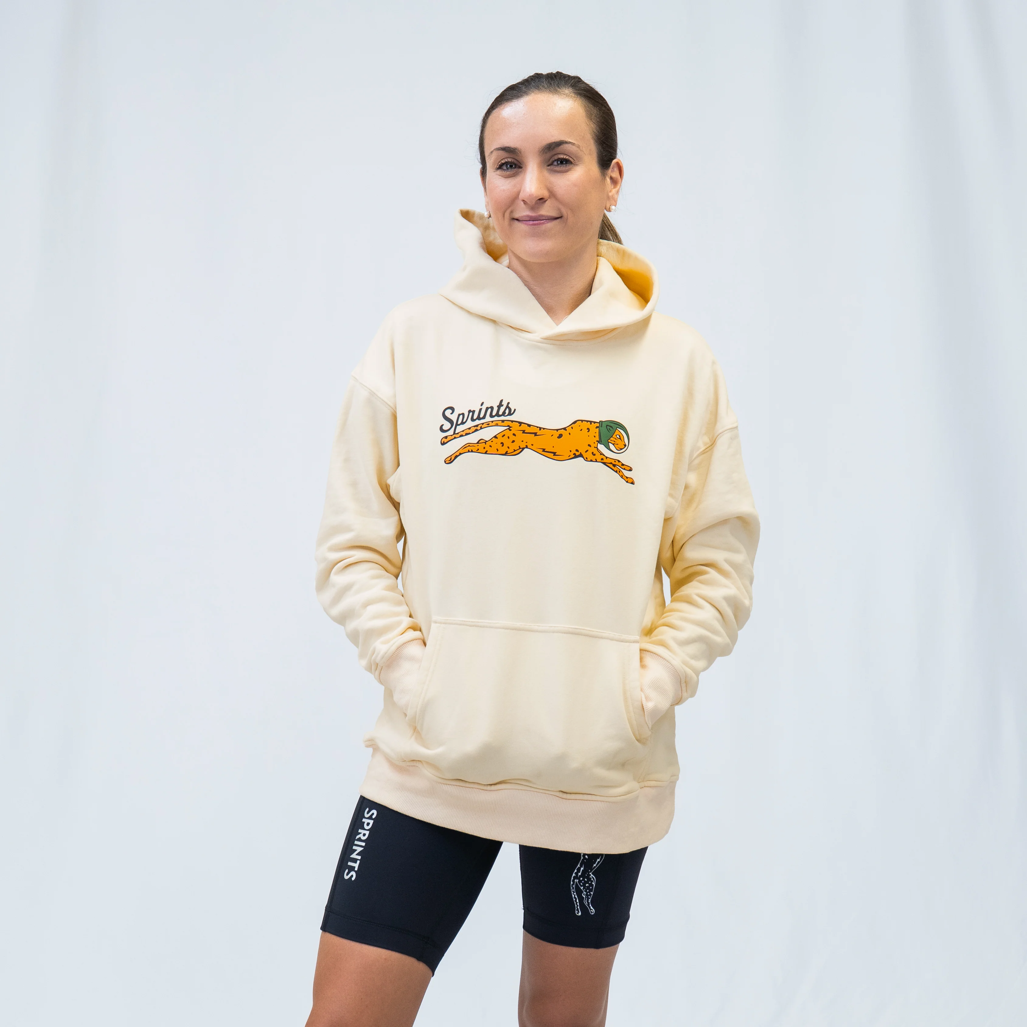 Victory Sprints Oversized Hoodie - Butter (Unisex) - Image 5
